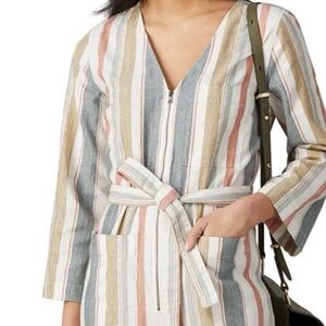 Madewell Tie Front Zip Front Jumpsuit Size XS